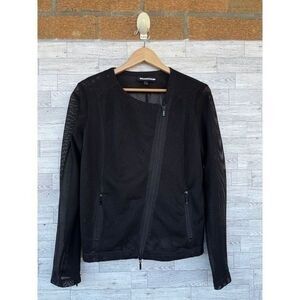 ANATOMIE  black mesh motto jacket size large